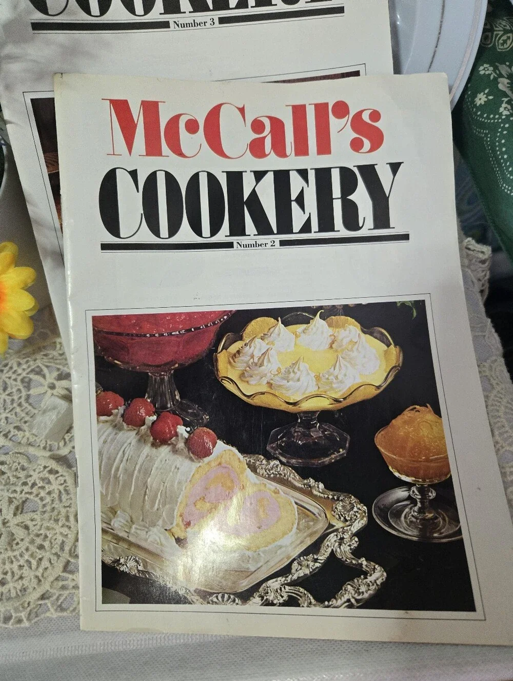 4/$15 Vintage McCall’s Cookery No. 2 & 3 Cookbook Recipe Booklets Retro Recipes